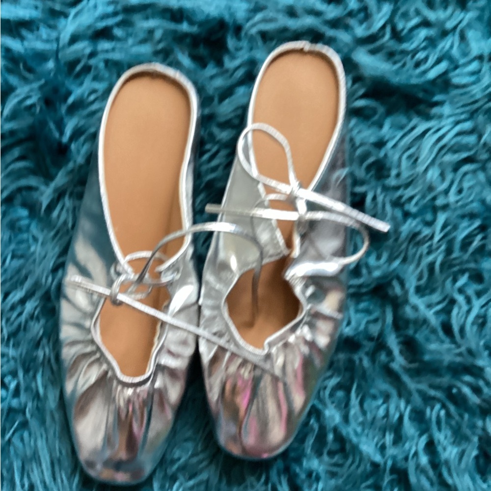 Silver Women's Mules - Picture 8 of 8